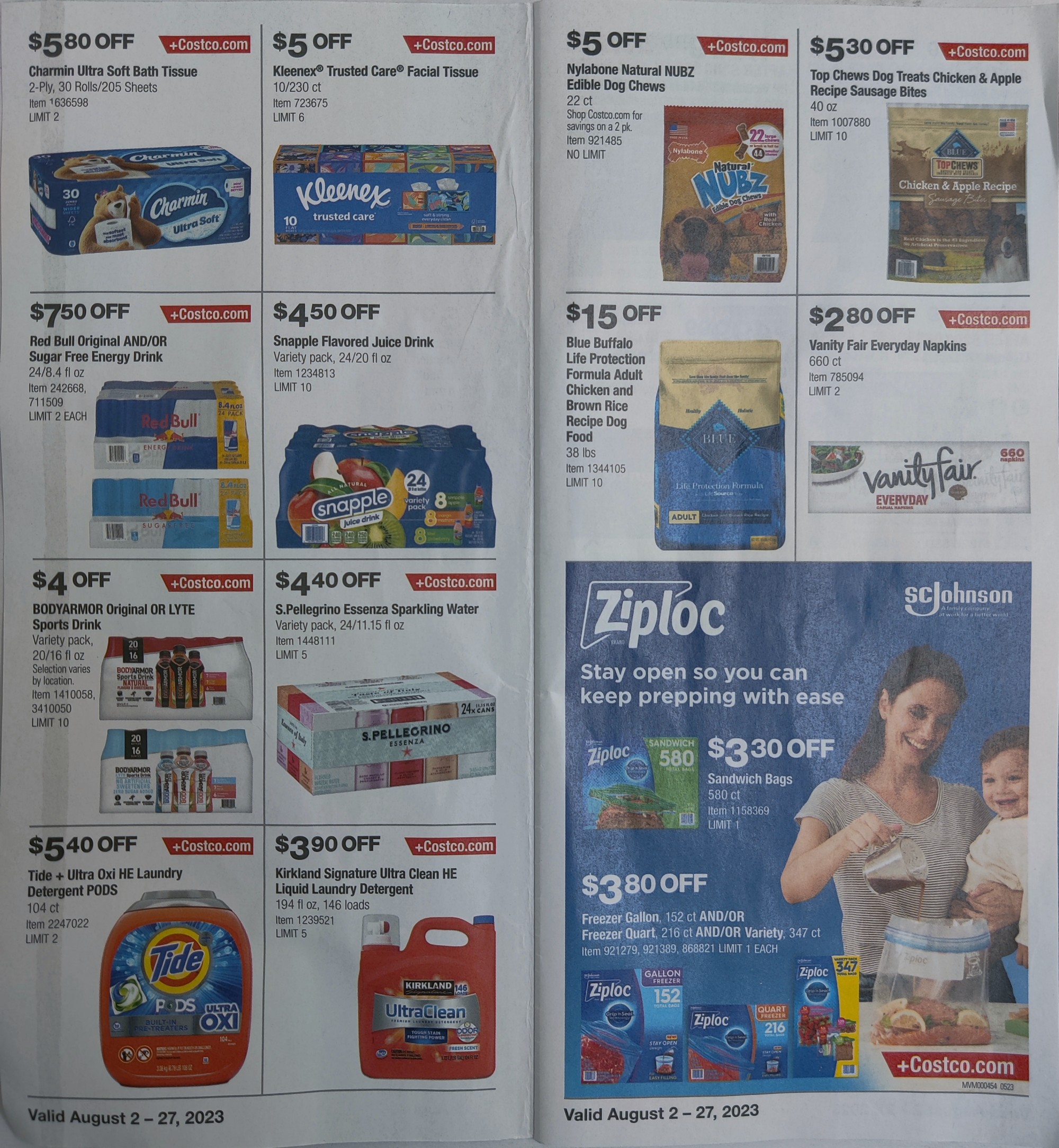 Costco Coupon Book August 2023 Ad Scans Good Money Sense