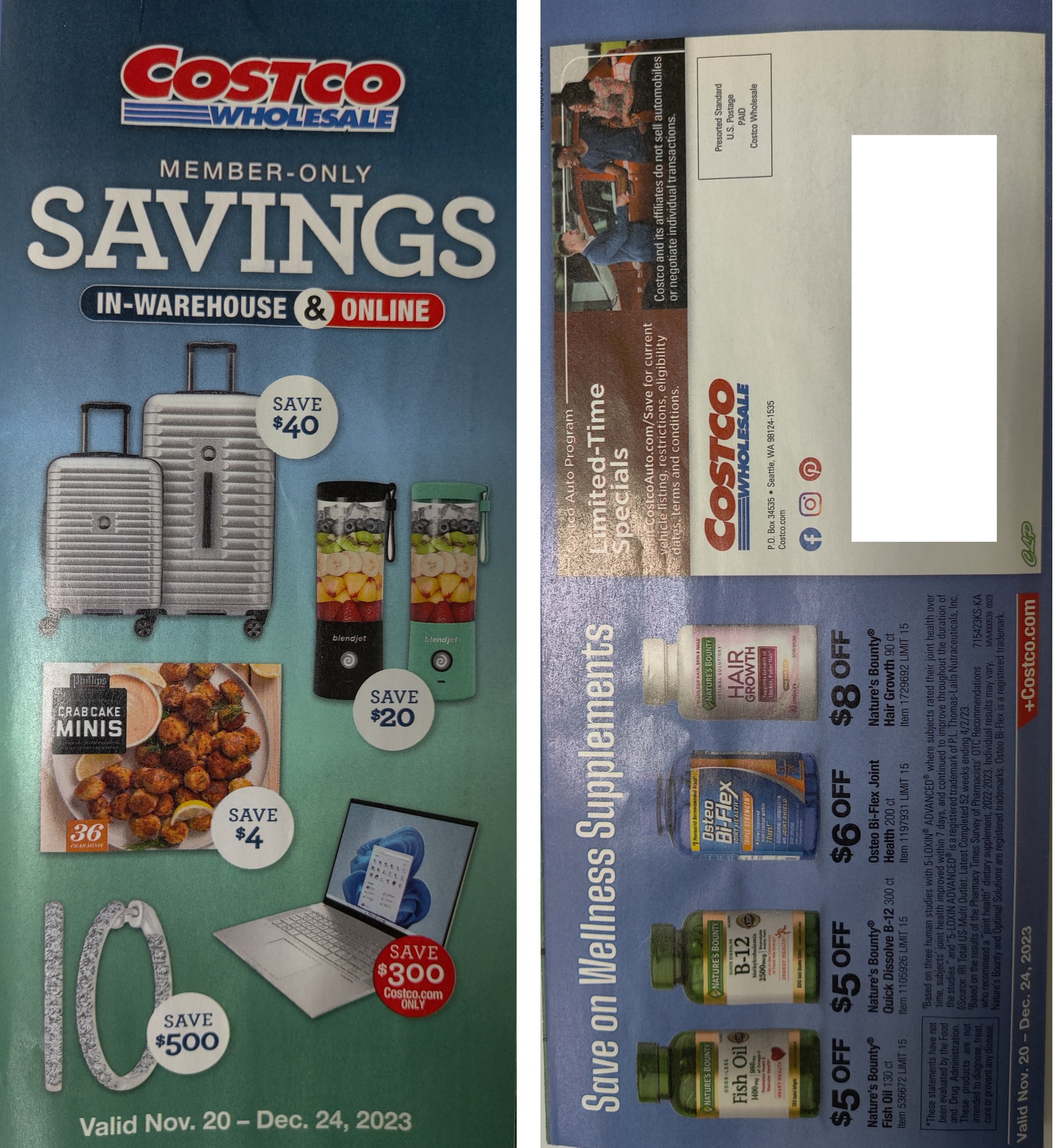 Costco Coupon Book December 2023 Ad Scans Good Money Sense