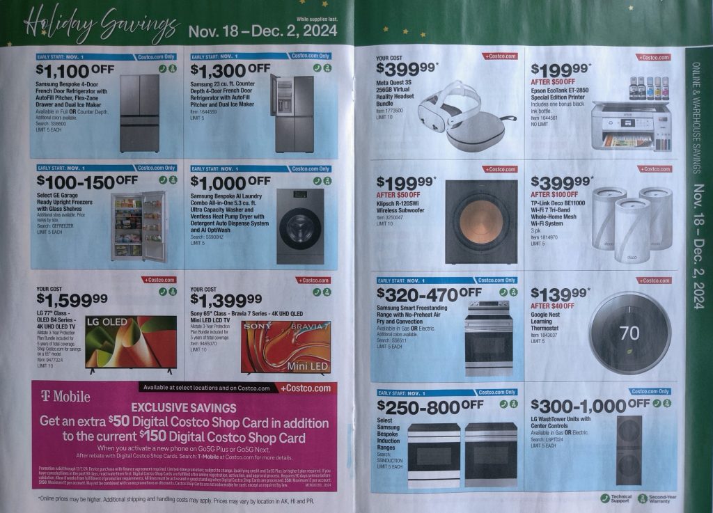 Costco Holiday Adscan November 2024 - Page 10