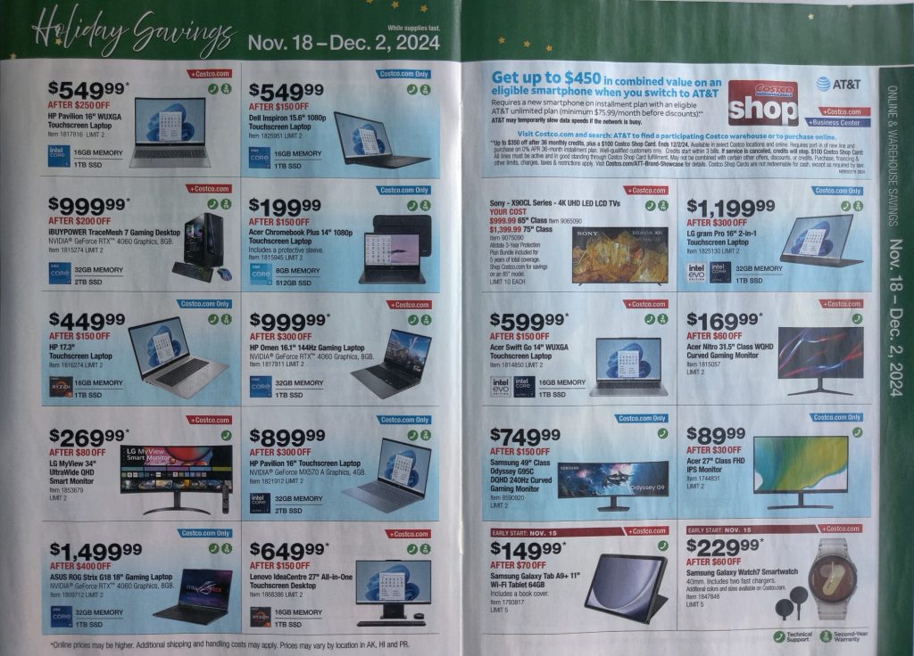 Costco Holiday Adscan November 2024 - Page 11