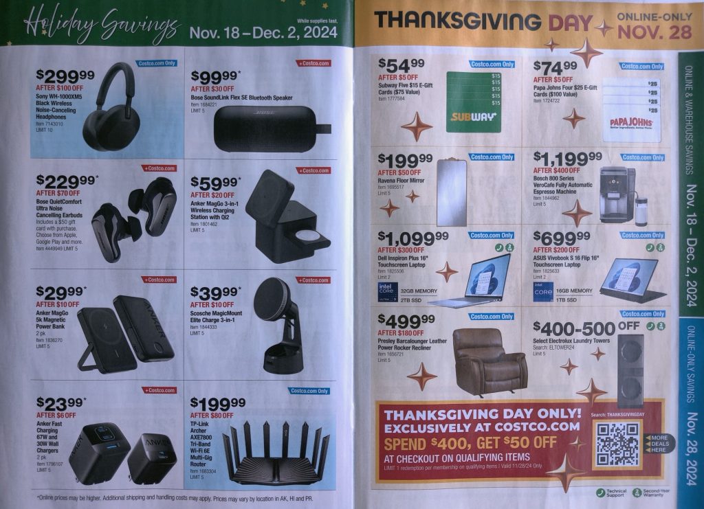 Costco Holiday Adscan November 2024 - Page 12