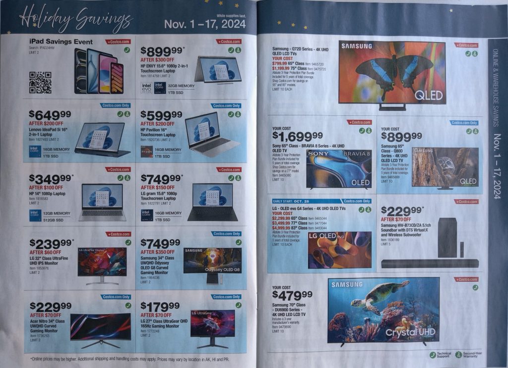 Costco Holiday Adscan November 2024 - Page 4